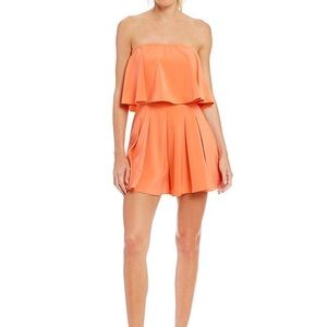 NWT Sugarlips Strapless Popover Romper